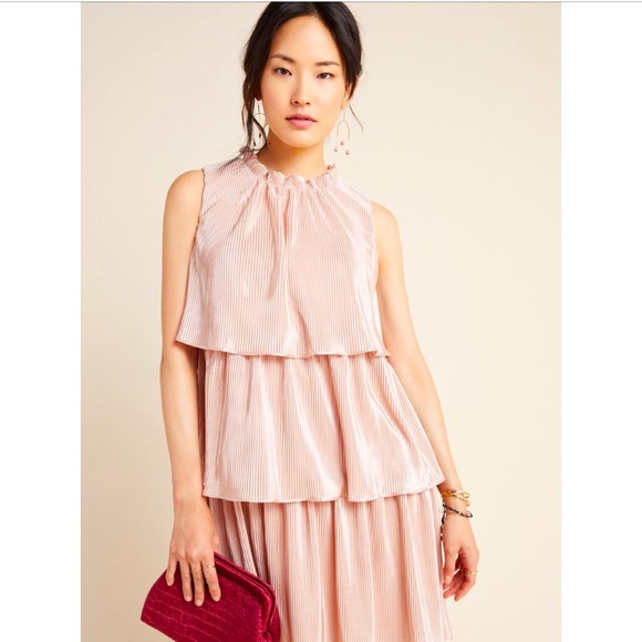 Anthropologie NWT Estelle Tiered Tunic Size Size L - Picture 3 of 13